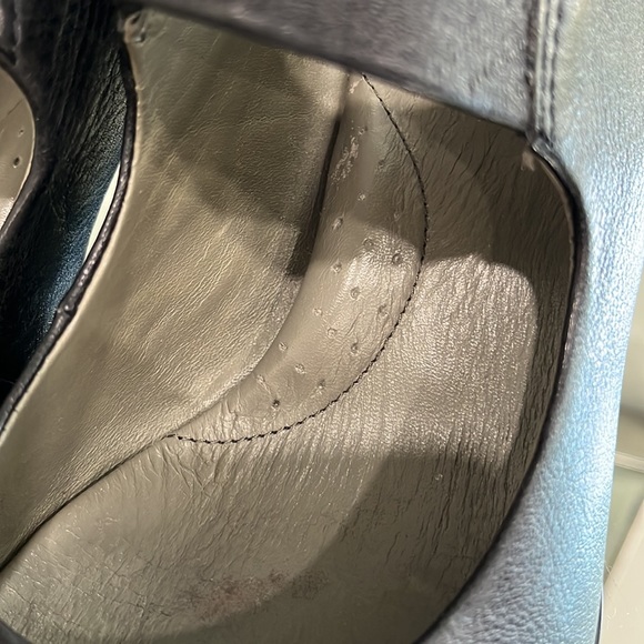 Born Leather Mary Jane Style Black Chunky Heel 8 US - Picture 7 of 16